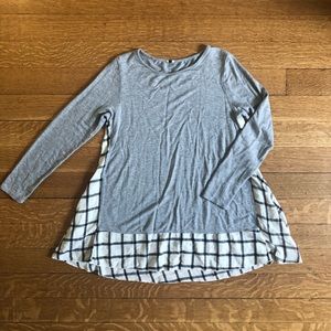 Plaid Tunic Top